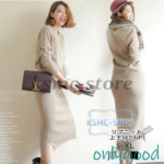 セットアップ ニット 丸首 セーター 長袖 レディース 上下セットアップ スカート セットアップ ニット 丸首 セーター 長袖 レディース 上下セットアップ スカート